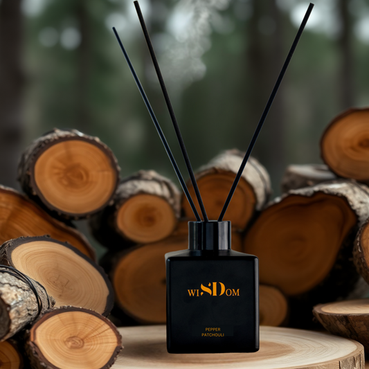 Pepper & Patchouli Reed Diffuser - Wisdom Fragrances 