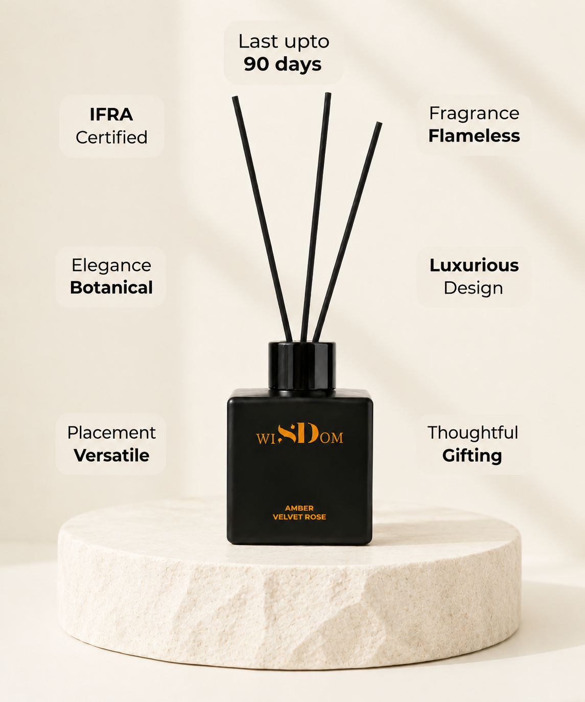 Amber & Velvet Rose Reed Diffuser