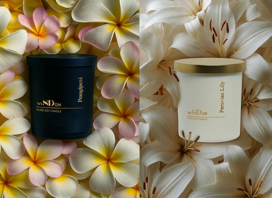 Frangipani & Peruvian lily
