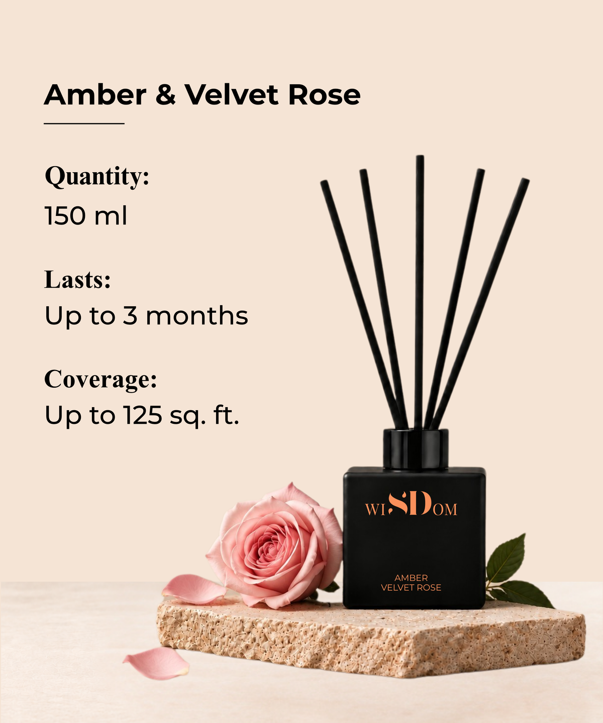 Amber & Velvet Rose Reed Diffuser