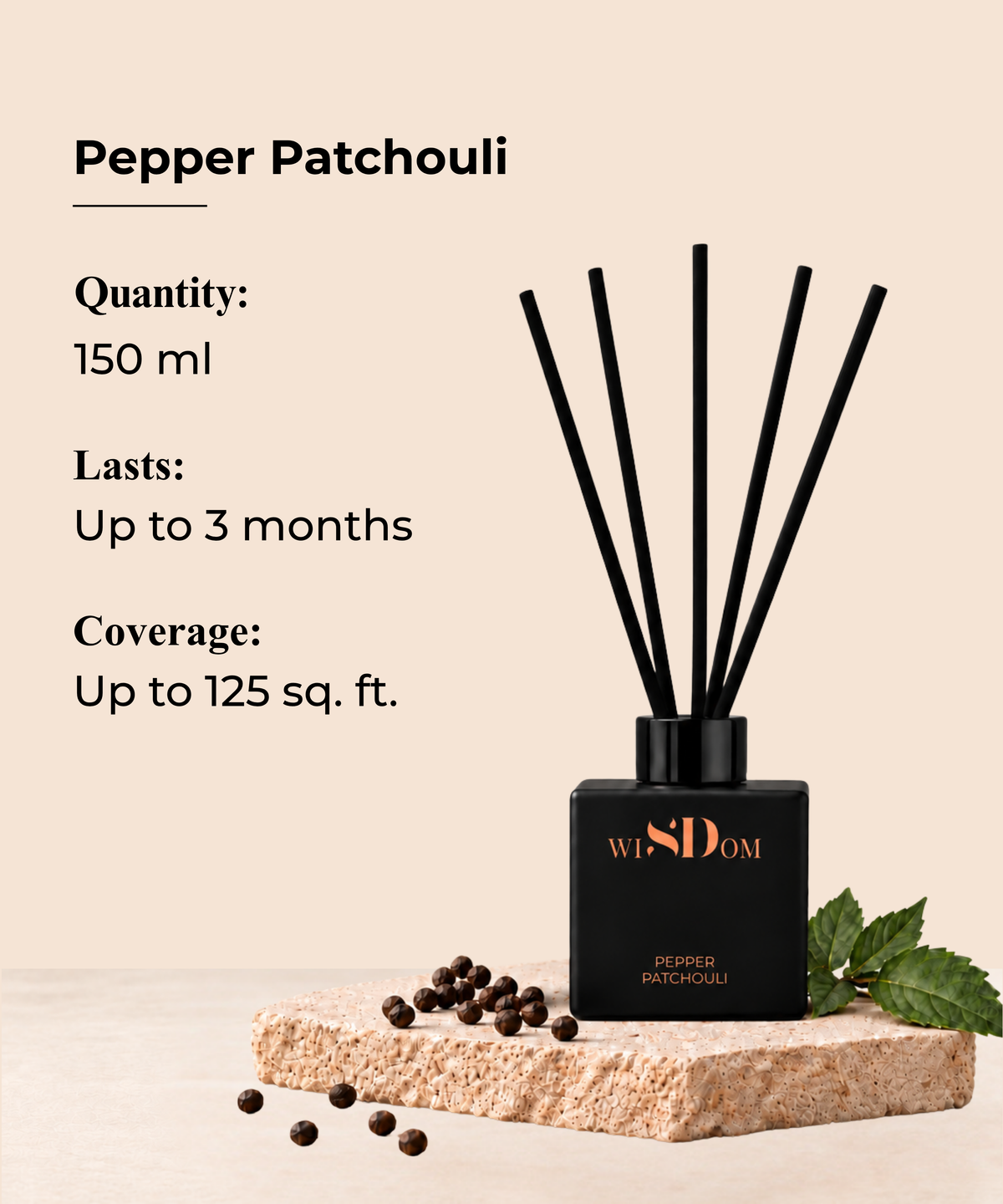 Pepper & Patchouli Reed Diffuser